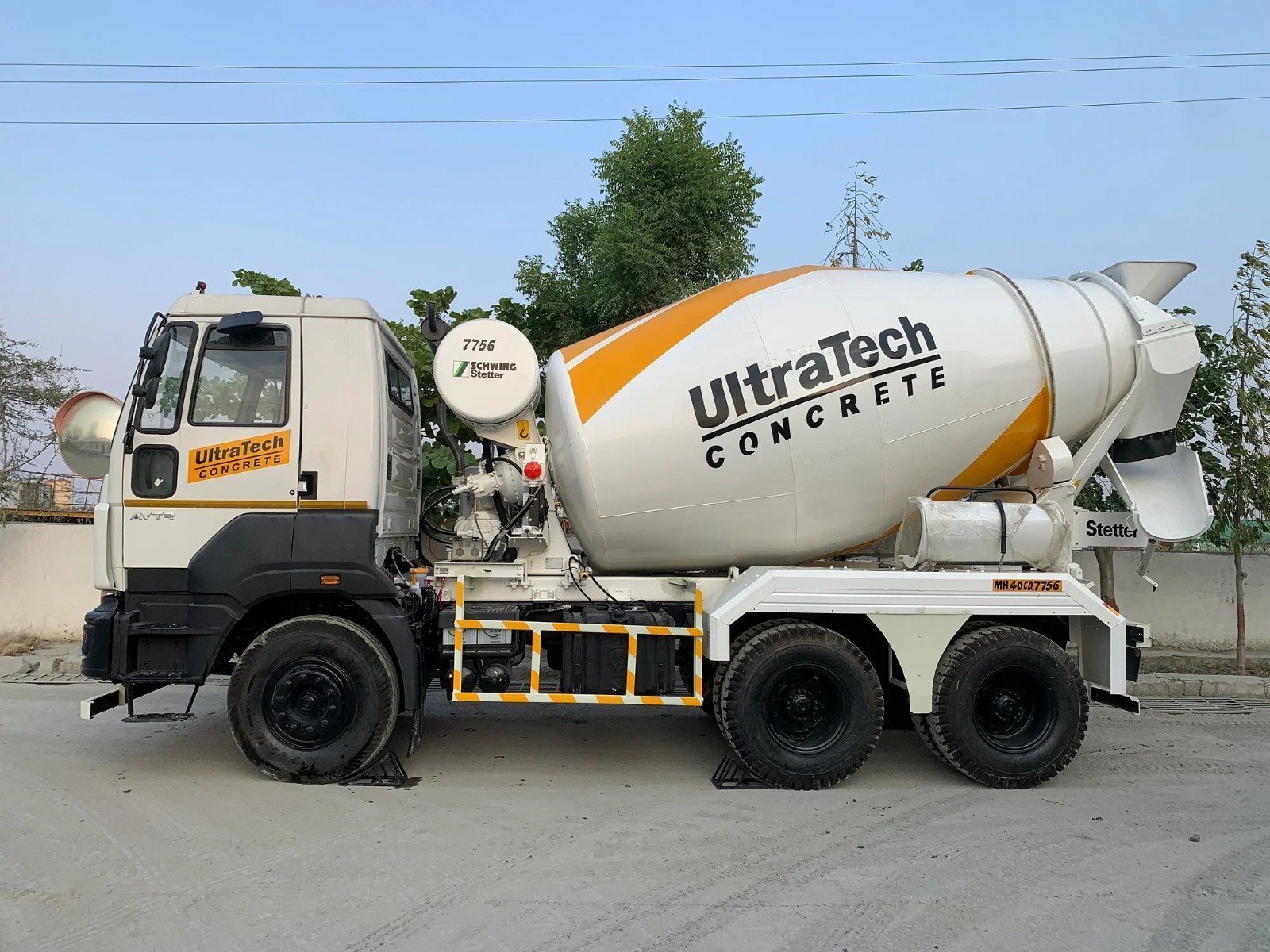 UltraTech Ready Mix Concrete delivery truck